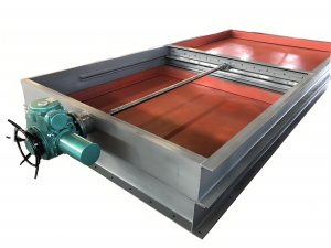 電動(dòng)雨水排口閘板閥，電動(dòng)污泥水溝閘板